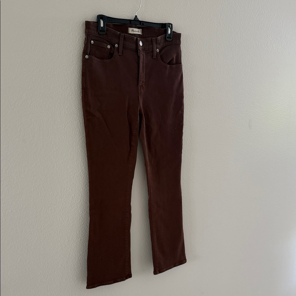 Madewell Women’s Straight Leg Jeans in Deep Brown